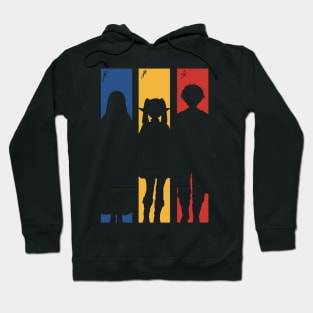 (Transparent) Frieren Party Members Silhouette with Fern Stark from Sousou no Frieren or Frieren Beyond Journeys End Anime SNF-174 Hoodie